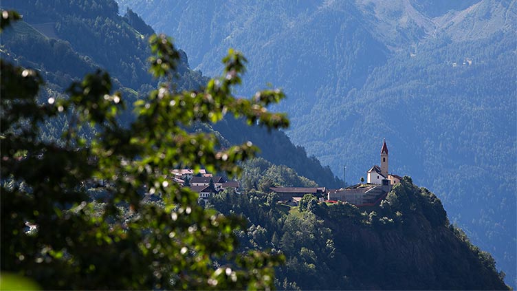 Die Kirche von Katharinaberg im Schnalstal